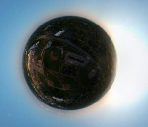 DJIスパーク360度球状パノラマ撮影