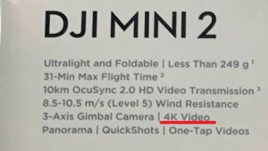 dji mini2のカメラ性能